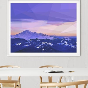 Mt Baker, Pacific Northwest Digital Download, Nature Print, Landscape Art, Nature Printable, Wall Art, Home Decor image 5