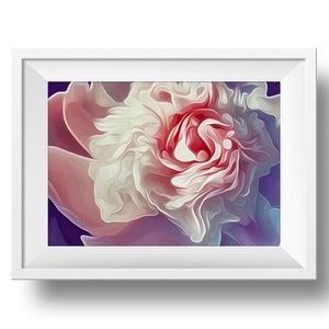 Pink Peony Floral Art Digital Download, Nature Print image 2