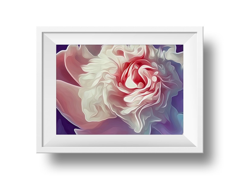 Pink Peony Floral Art Digital Download, Nature Print image 2