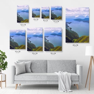 British Columbia Landscape Art, Howe Sound Digital Download, Nature Print image 5