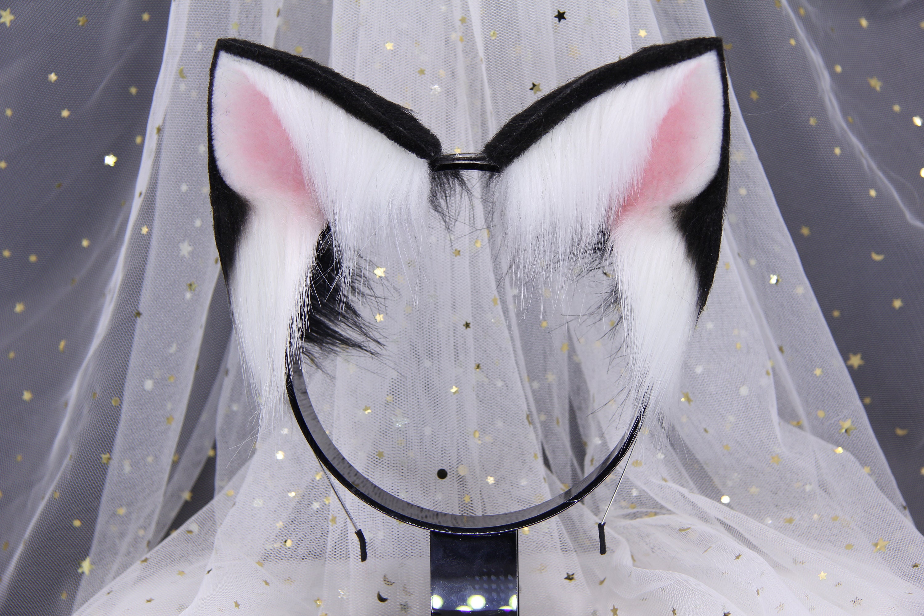 Cosplay Cat Ears and Tail Tuxedo Cat Etsy