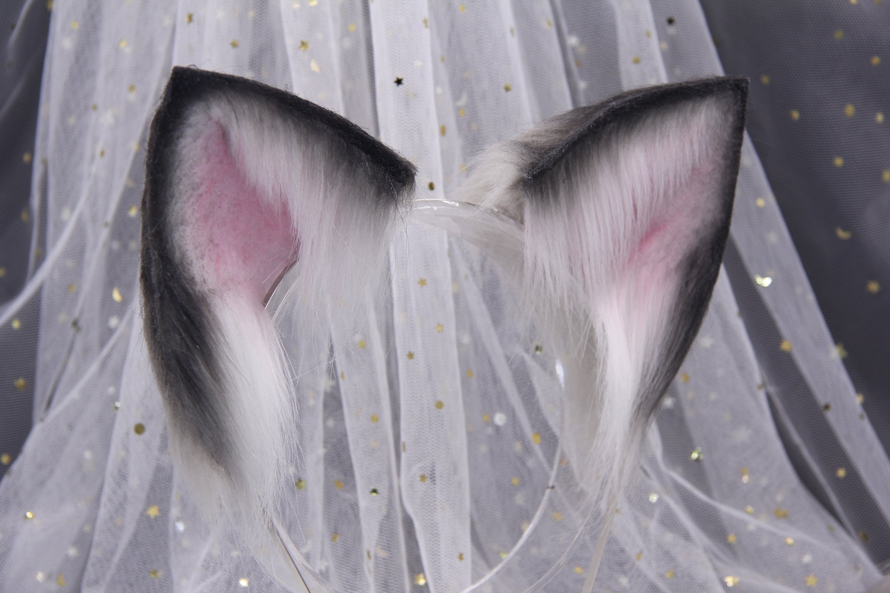 Cosplay Cat Ears and Tail Grey/blue Tabby Etsy Australia