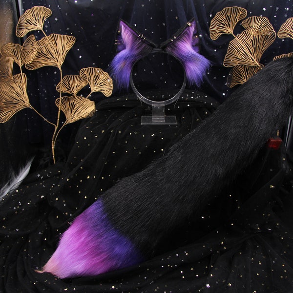 Fancy Fox Ears Set Galaxy Collections (Violet)