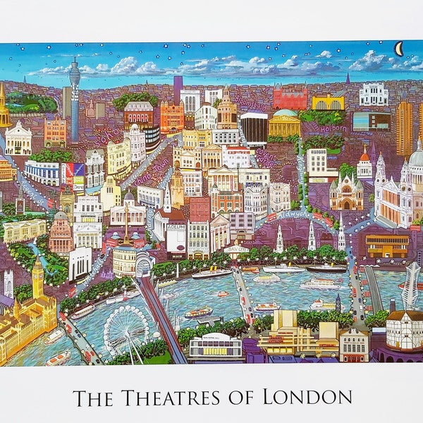 Theatres of London, Lyceum, Theatre Royal, Andrew LLoyd Webber, River Thames, National Theatre, House warming gift, Birthday, Albert Hall