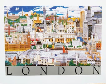 London Skyline Print, Chris Rogers Artwork