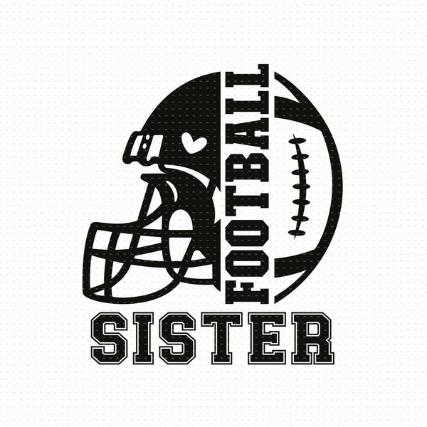 Football Sister Svg, Png, Eps, Pdf Files, Biggest Fan Football Svg, Little Sister Football Svg, Football Sis Svg, Little Sister Football Svg