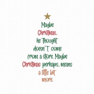 Maybe Christmas He Thought Doesn't Come From The Store Svg Png Eps Pdf Files, Christmas svg, Christmas Design Svg, Cricut Silhouette