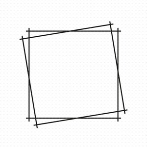 Double Square Frame Svg Png Eps Pdf Files Square Frame Svg - Etsy
