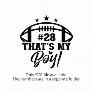 Questo è il mio ragazzo Svg, Questo è il mio ragazzo Football Svg, Mamma calcio Svg, Divertente calcio Svg, Questo è mio figlio Football Svg