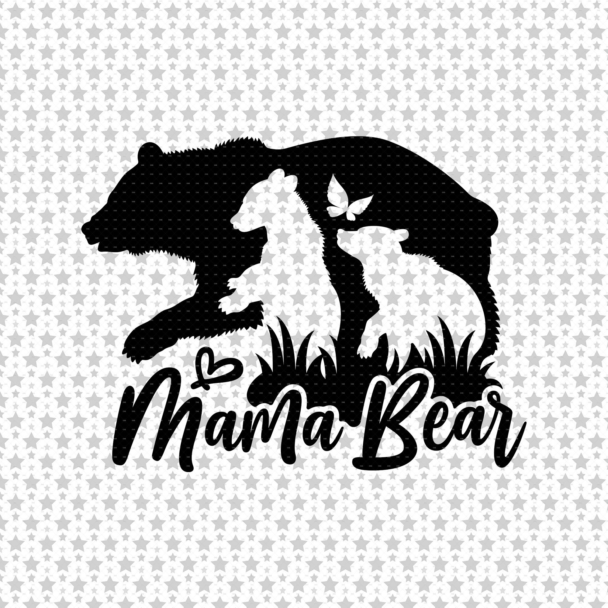 Mama Bear Svg Png Eps Pdf Files Bear Mama Svg Mama Baby Bear  Etsy