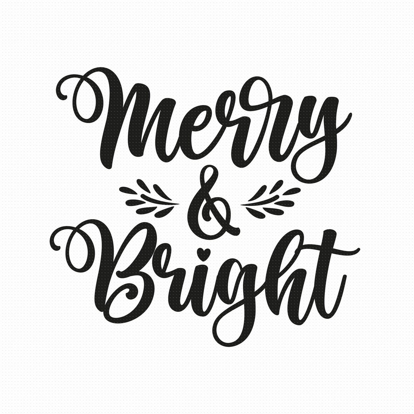 Merry and Bright Svg Png Eps Pdf Files Christmas Svg | Etsy