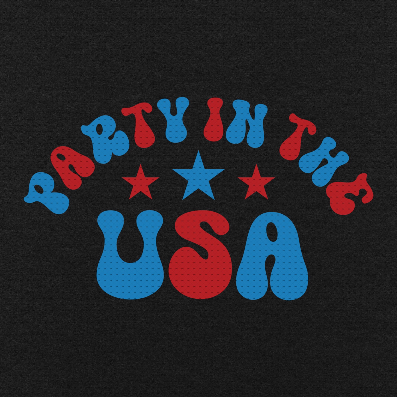 Party in the USA Svg, Png, Eps, Pdf Files, 4th of July Svg, USA Shirt