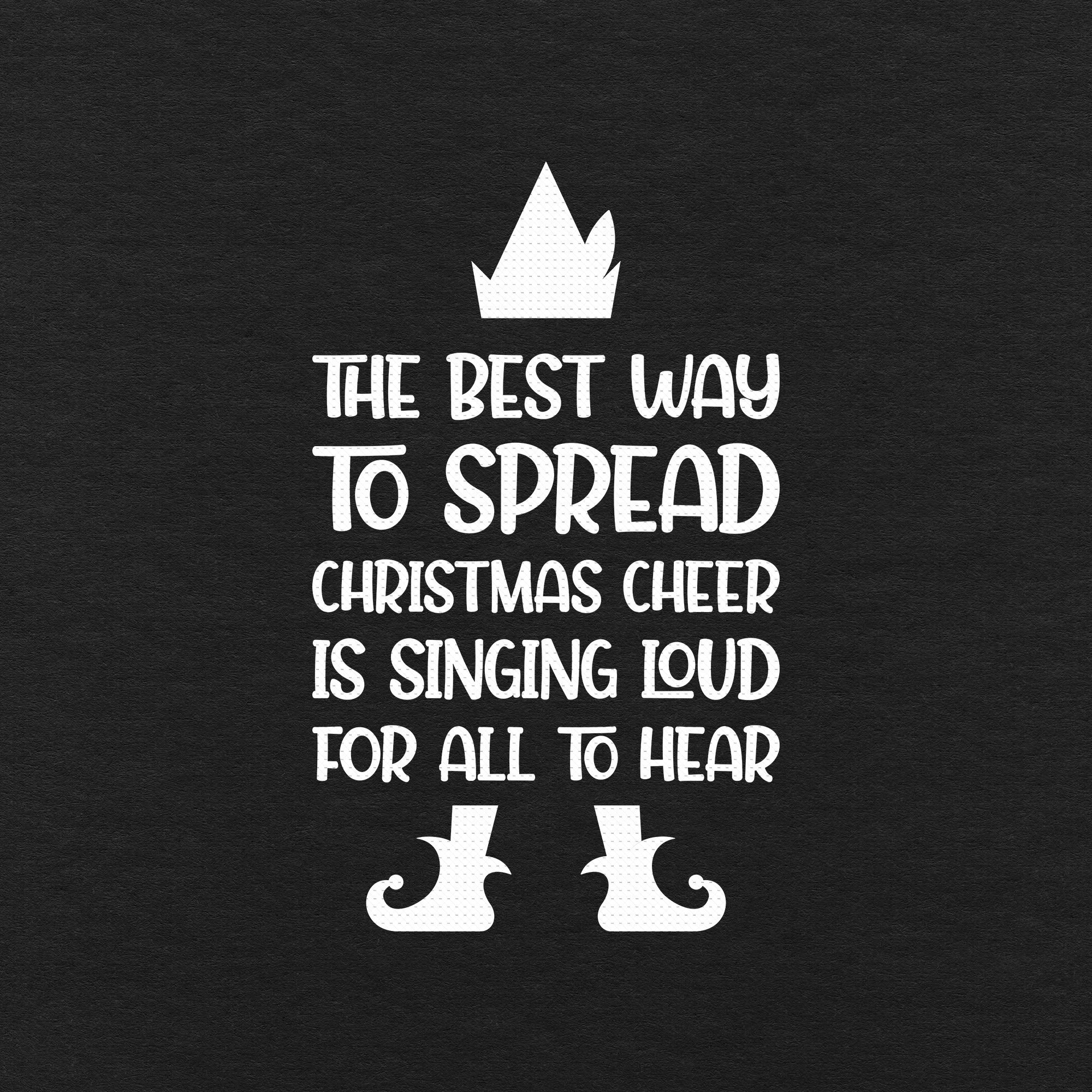 The Best Way to Spread Christmas Cheer is Singing Loud Hear Etsy