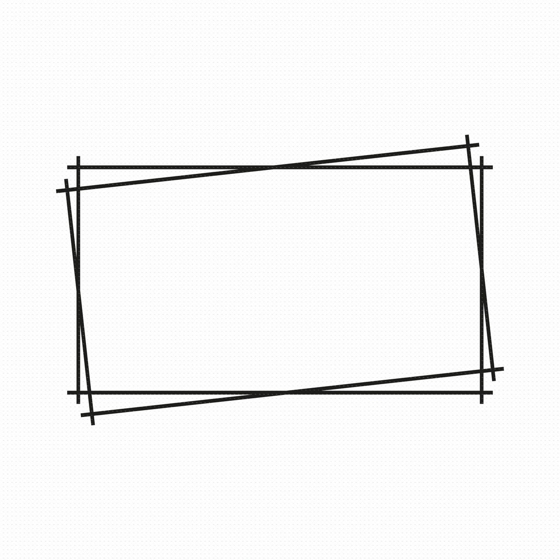 Double Rectangle Frame Svg Png Eps Pdf Files Rectangle Frame Etsy