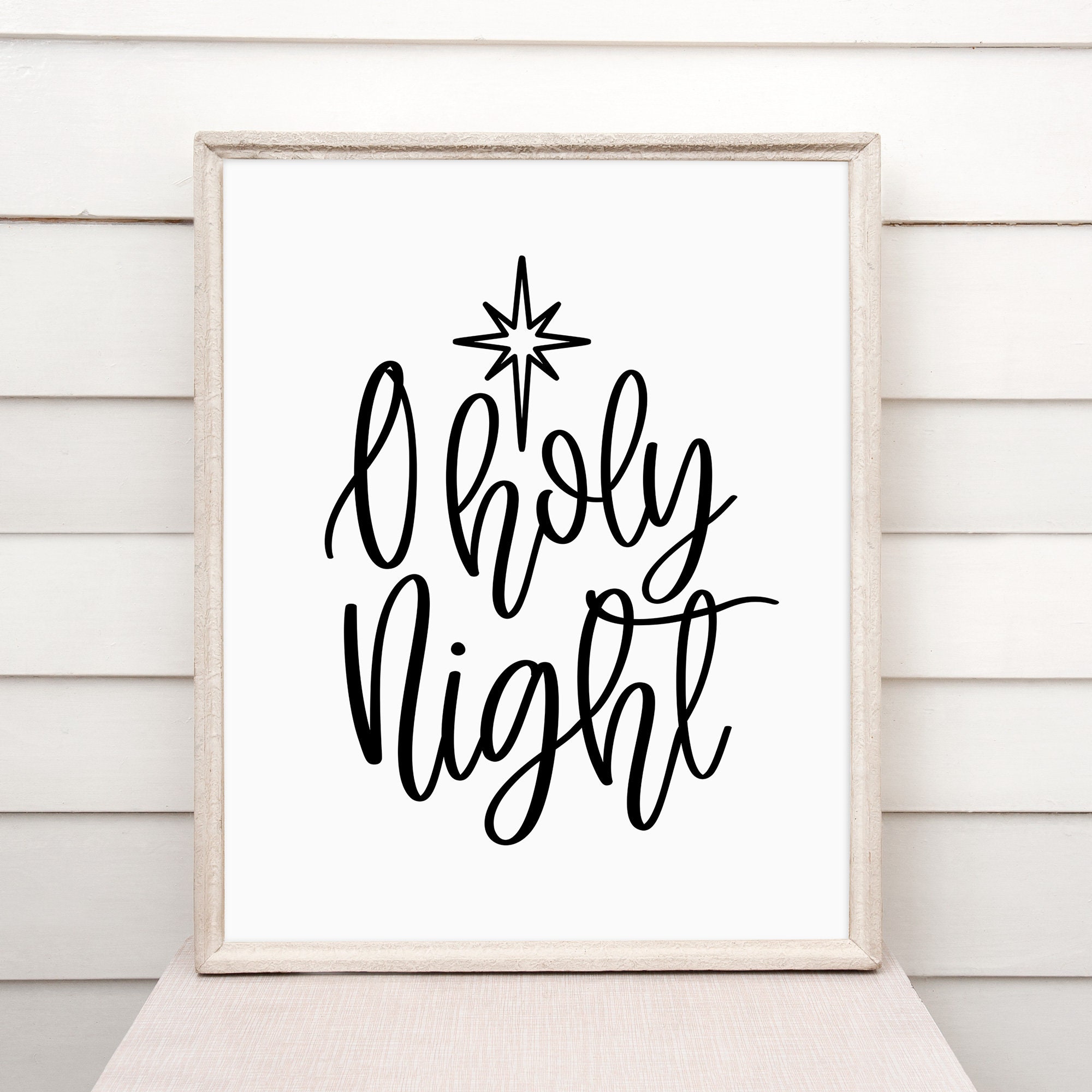 Oh Holy Night Digital Download. KaleidaCuts Lettering.