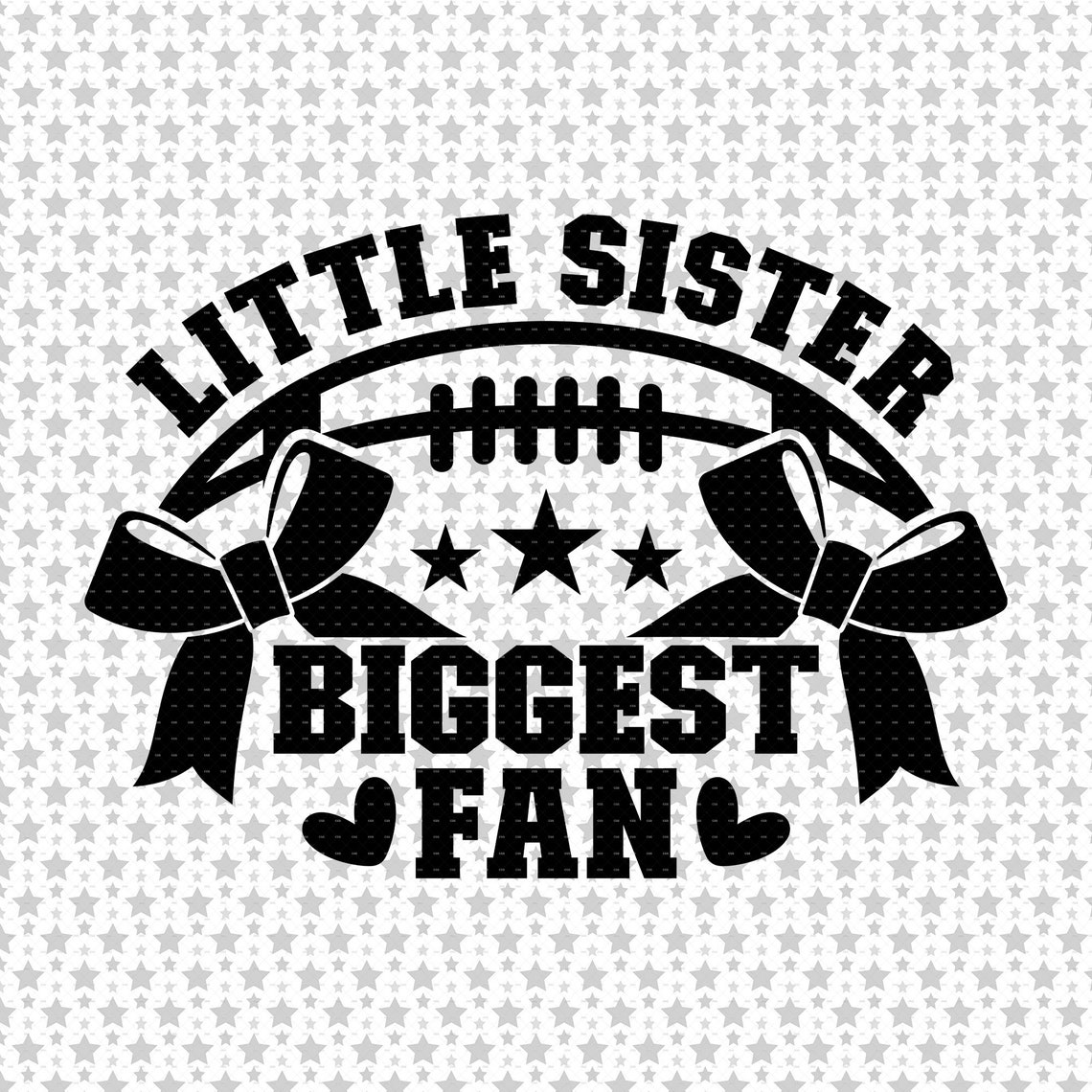 Little Sister Biggest Fan Svg Png Eps Pdf Files Little - Etsy