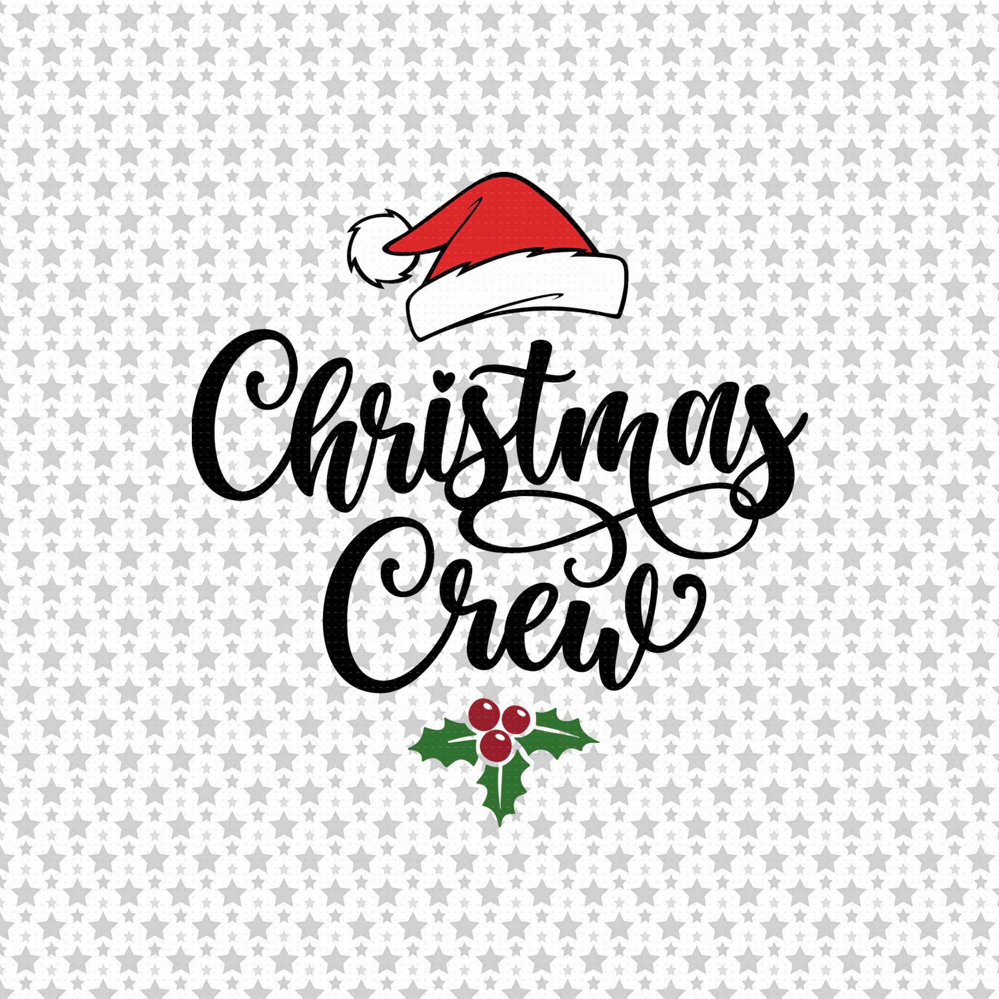 Christmas Crew Svg Png Eps Pdf Files Family Christmas Shirt | Etsy