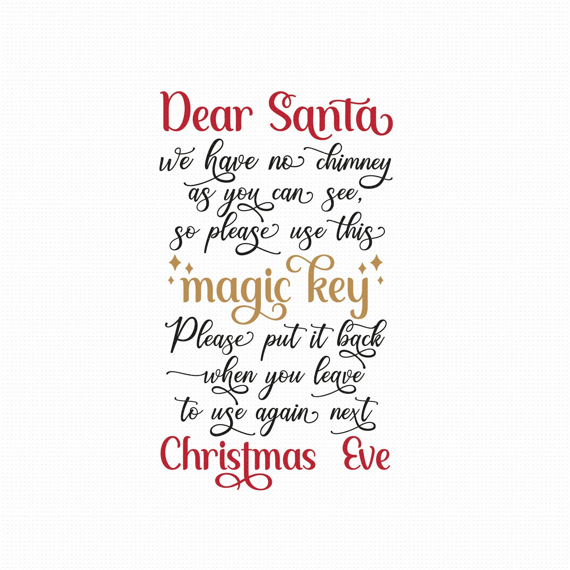Magic Key Svg Png Eps Pdf Files, Magic Key Svg, Santa Magic Key Svg, Christmas Key Svg, Cricut or Silhouette