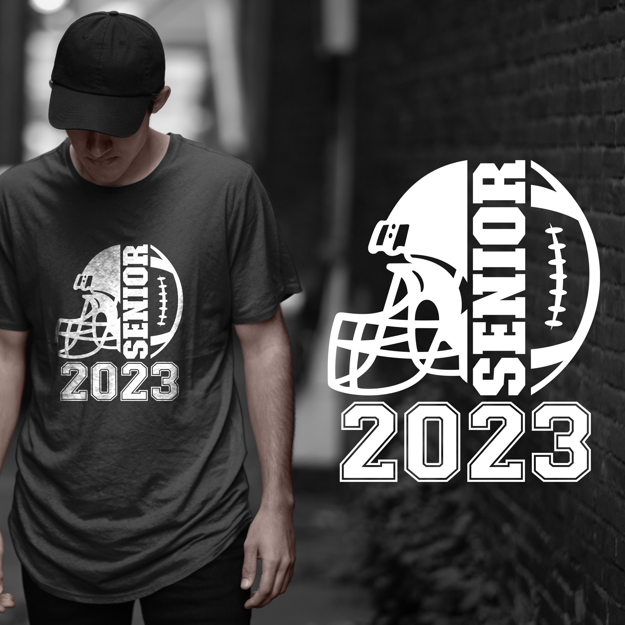 Senior Football Svg Pnd Eps Pdf Files Senior Football 2023 Etsy