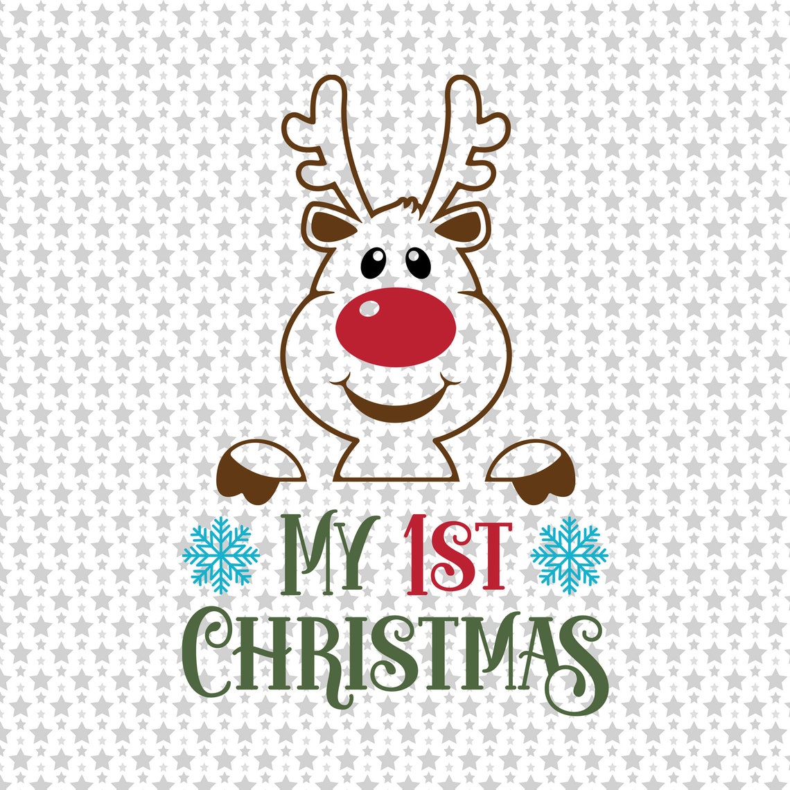 My 1st Christmas Svg Png Eps Pdf Files My First Christmas Etsy