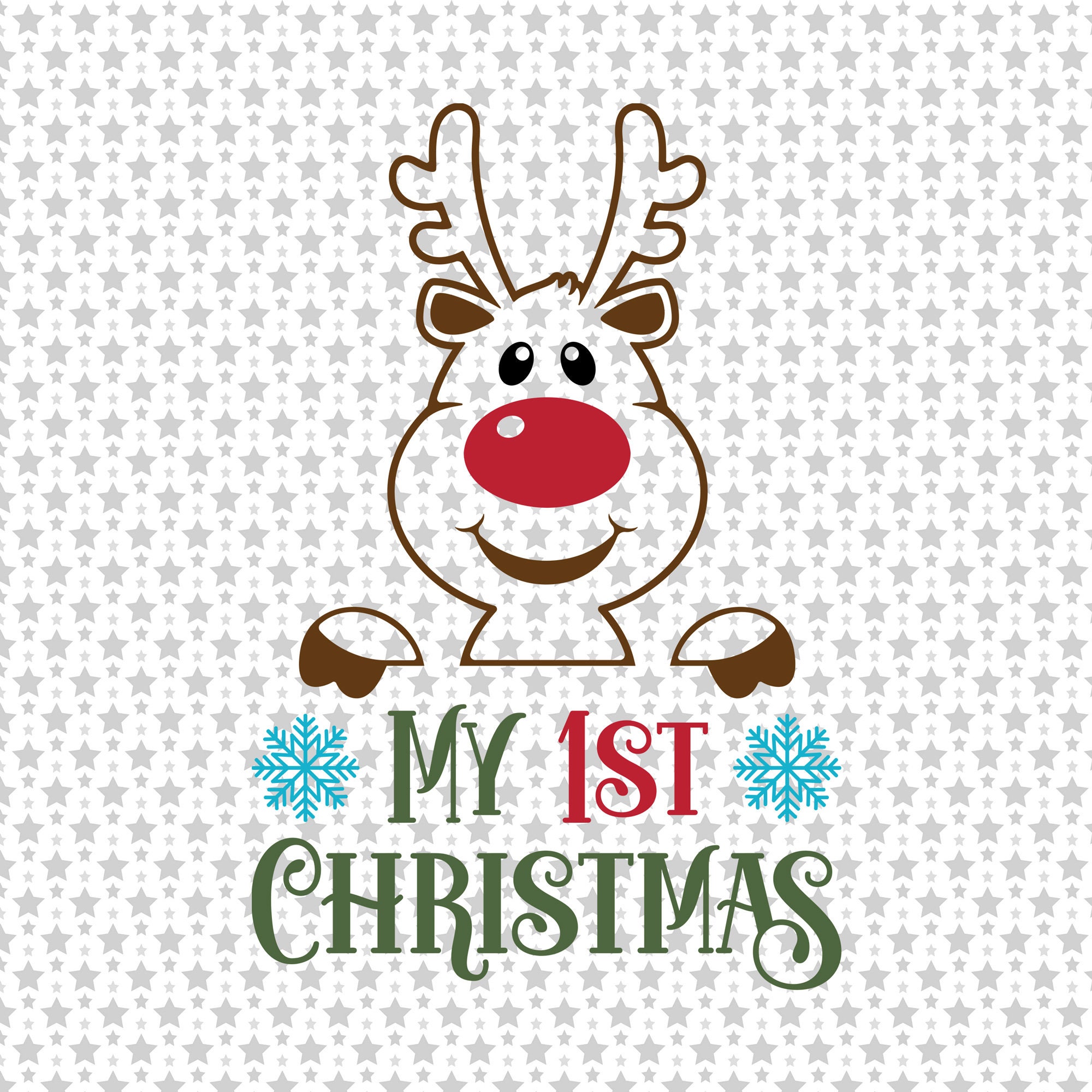 My 1st Christmas Svg Png Eps Pdf Files My First Christmas Etsy