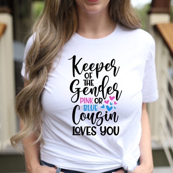 Pink Or Blue Cousin Loves You Gender Reveal Cousin Gift Pink Or Blue Cousin Loves You Gender Reveal Cousin Gift