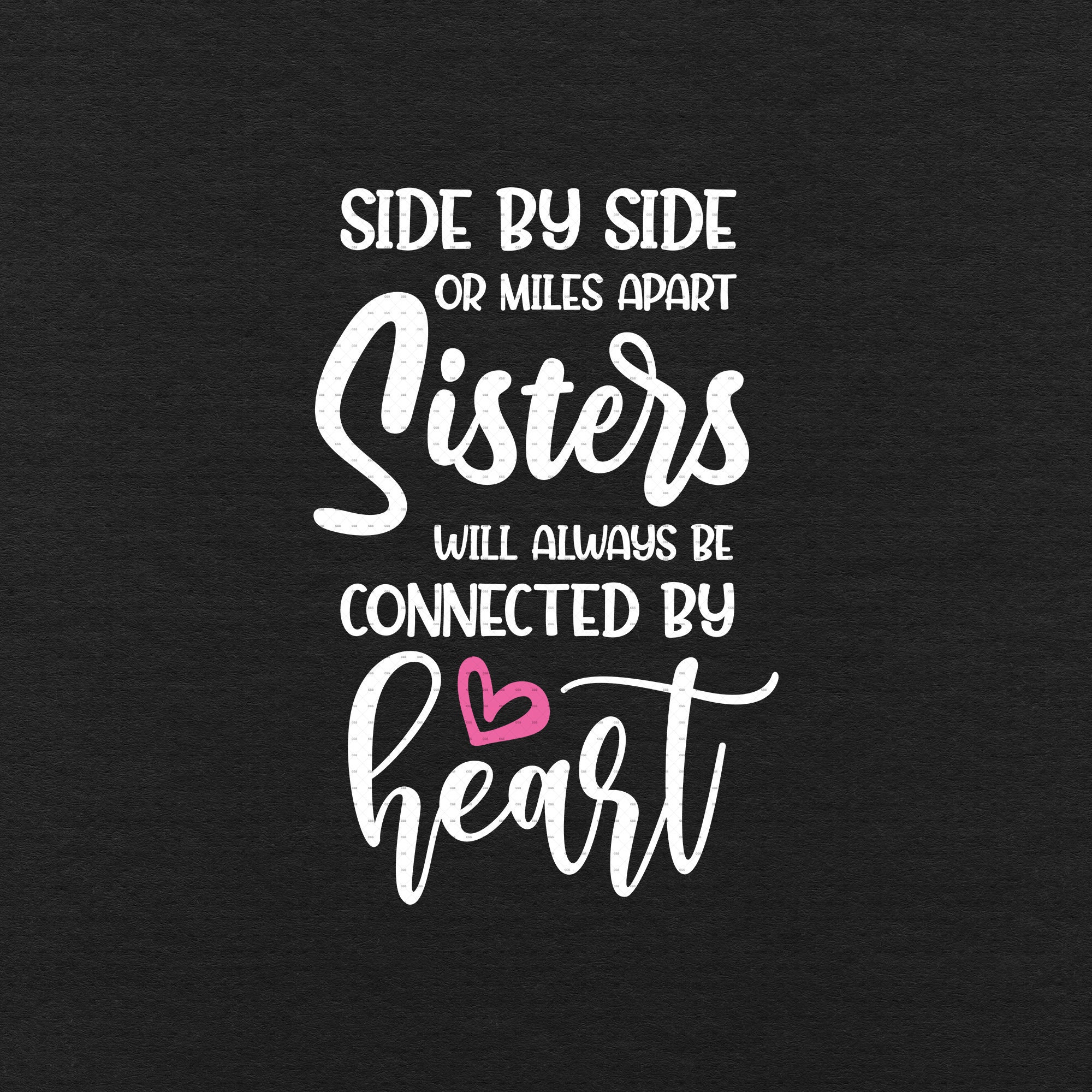 Side by Side or Miles Apart Sisters Will Always Be Connected - Etsy
