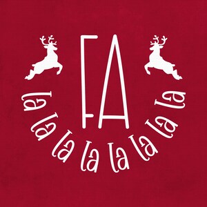 Fa La La La La SVG Png Eps Pdf Dateien, Weihnachten Song svg, Weihnachten Vibe svg, Cricut Silhouette