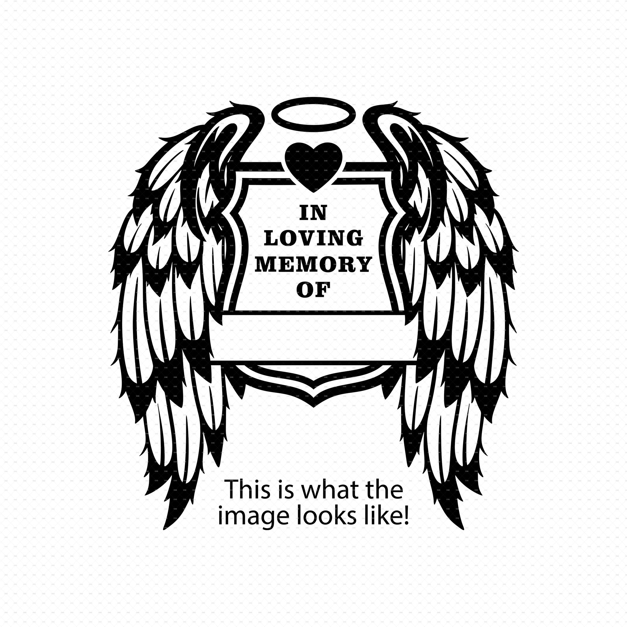 In Loving Memory Svg Png Eps Pdf Files in Memory Angel - Etsy