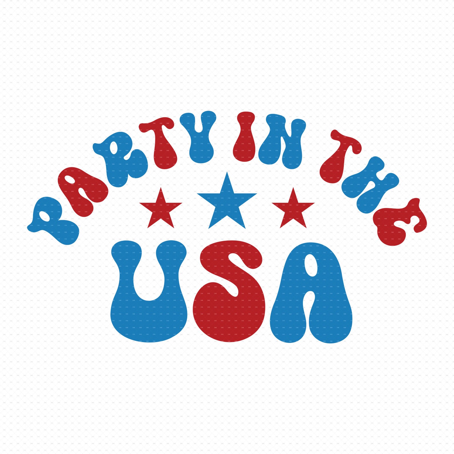 Party in the USA Svg, Png, Eps, Pdf Files, 4th of July Svg, USA Shirt