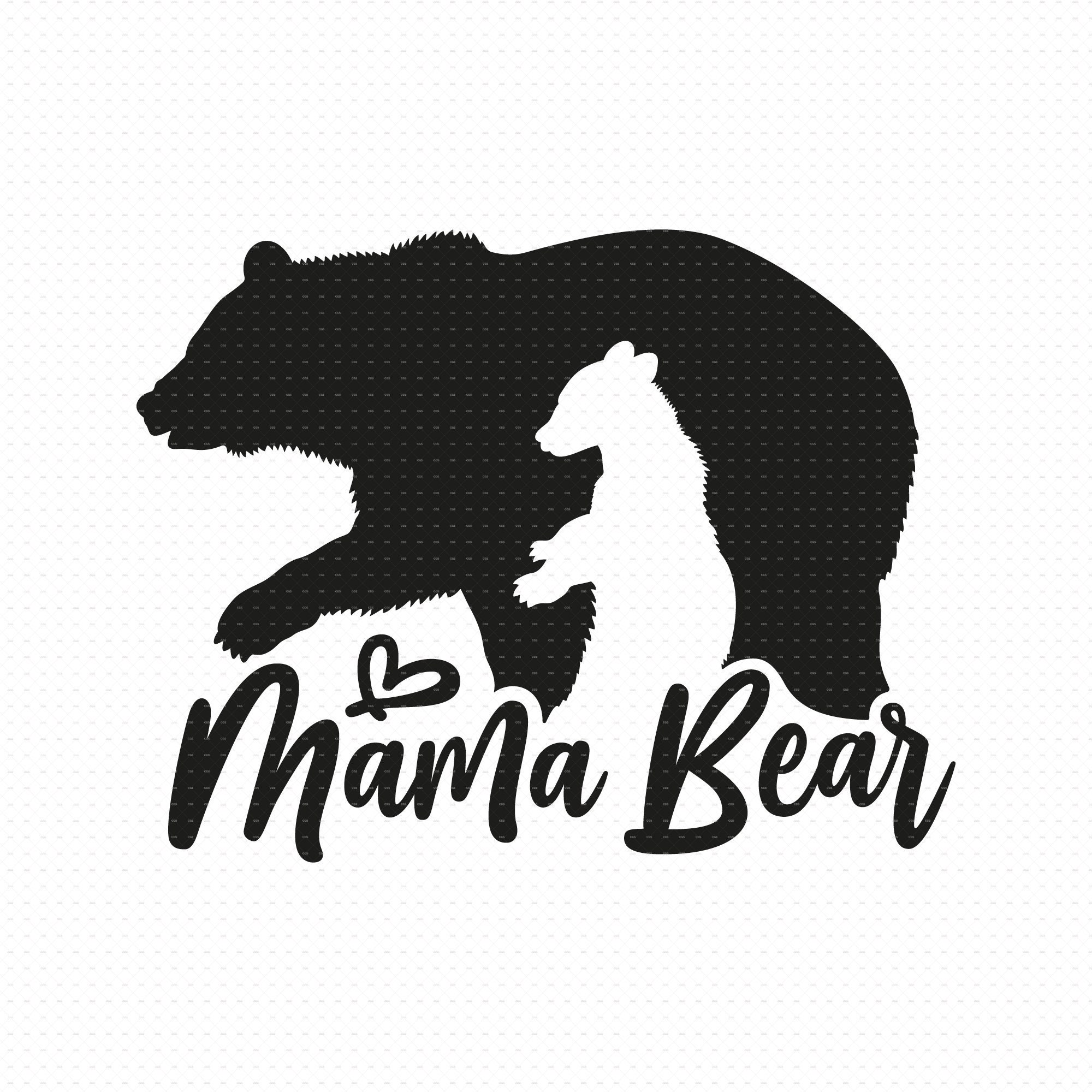 Mama Bear Svg Png Eps Pdf Files Bear Mama Svg Mama Bear Baby | Etsy