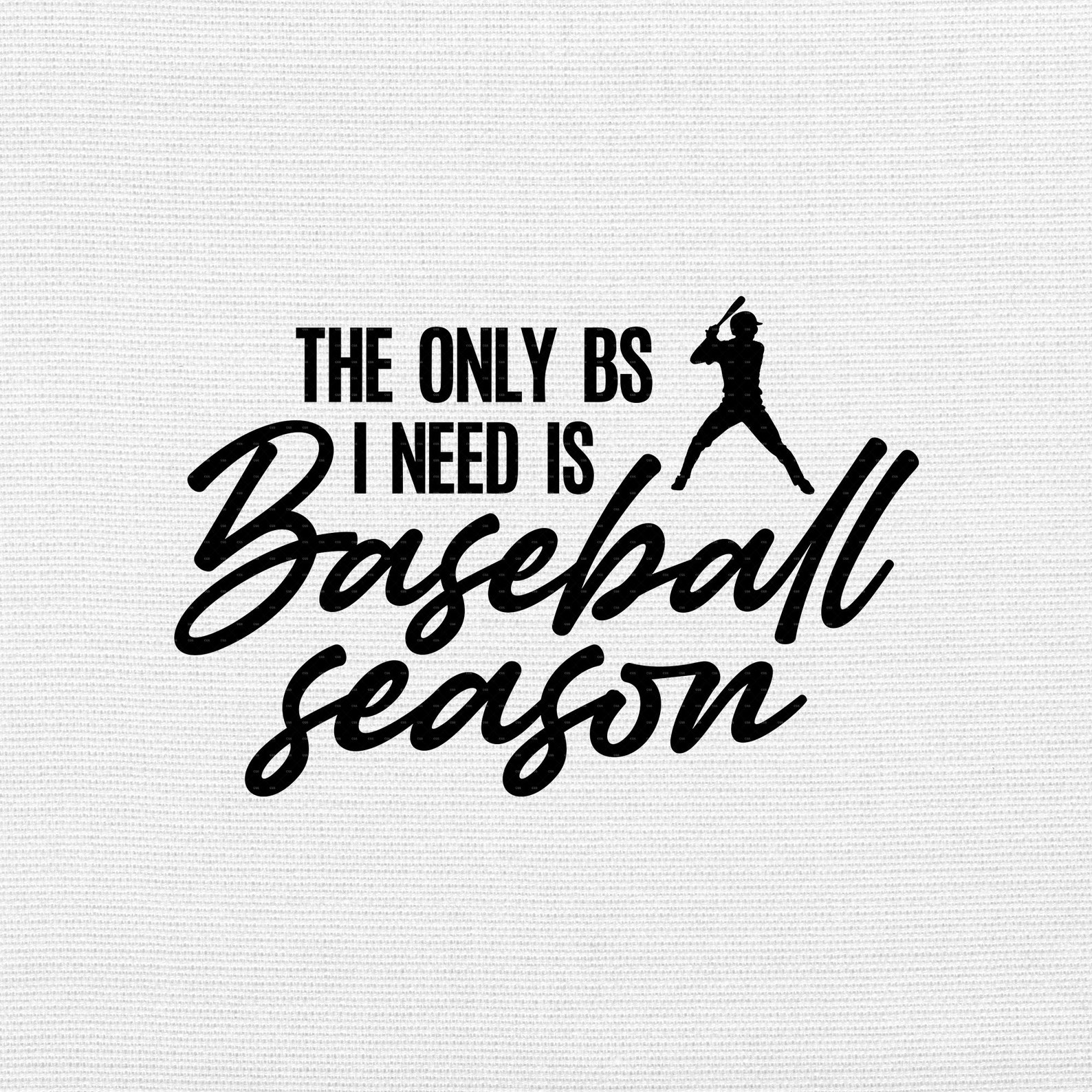 The Only BS I Need is Baseball Season Svg Png Eps Pdf Files - Etsy