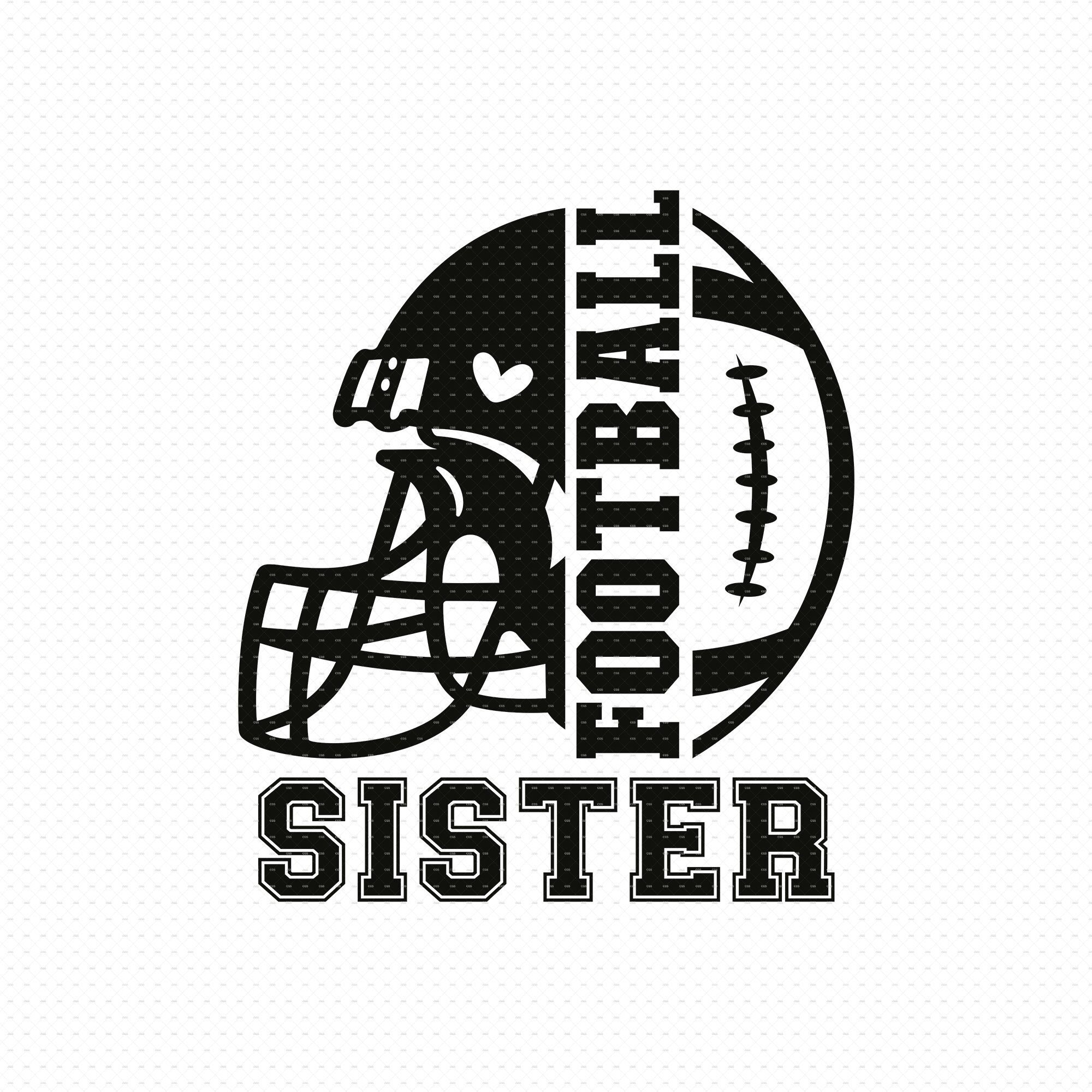 Football Sister Svg, Png, Eps, Pdf Files, Biggest Fan Football Svg, Little  Sister Football Svg, Football Sis Svg, Little Sister Football Svg 