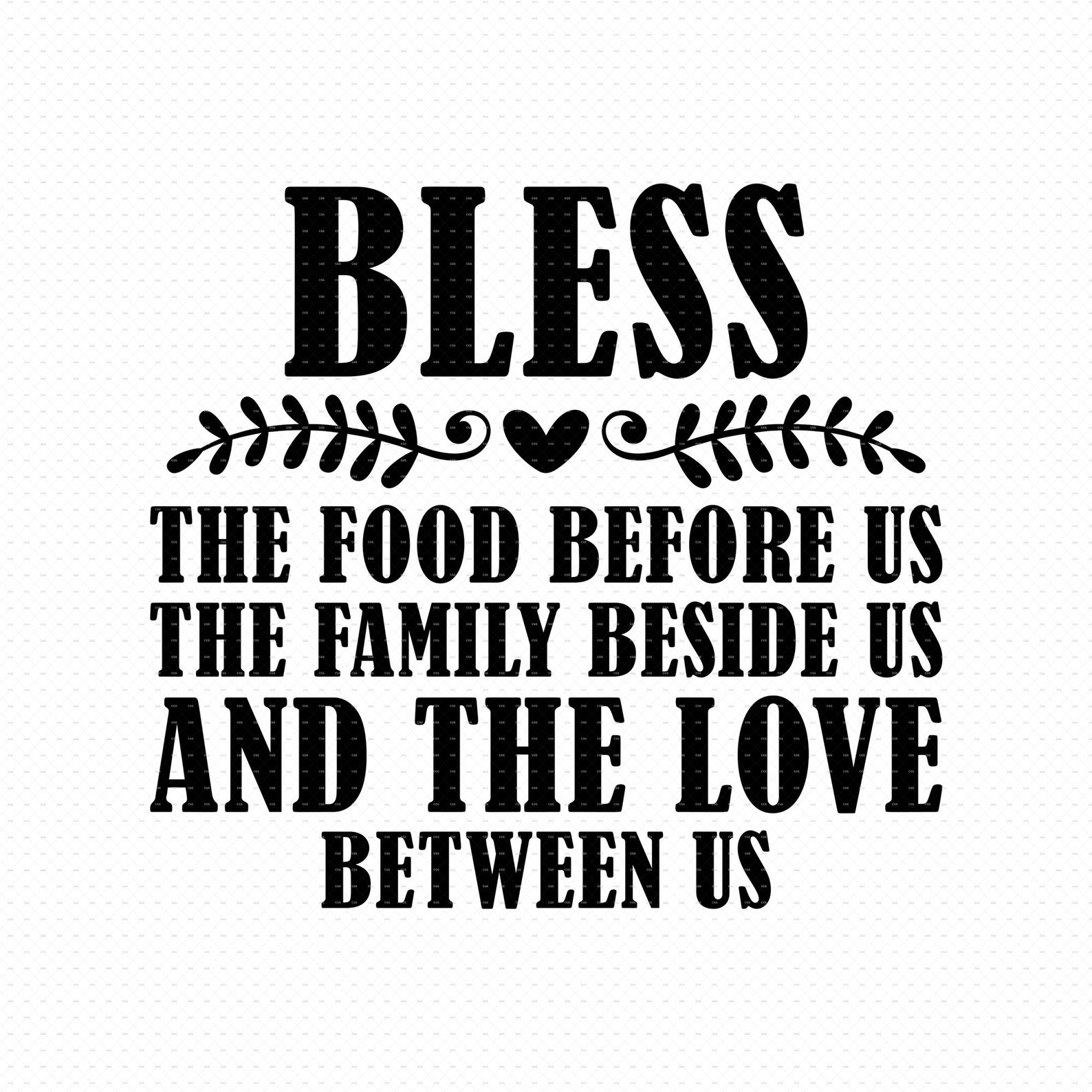 Bless the Food Before Us Svg Png Eps Pdf Files Bless the - Etsy