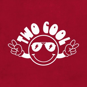 Two Cool Svg Png Eps Pdf Two Cool Birthday 2nd Birthday - Etsy