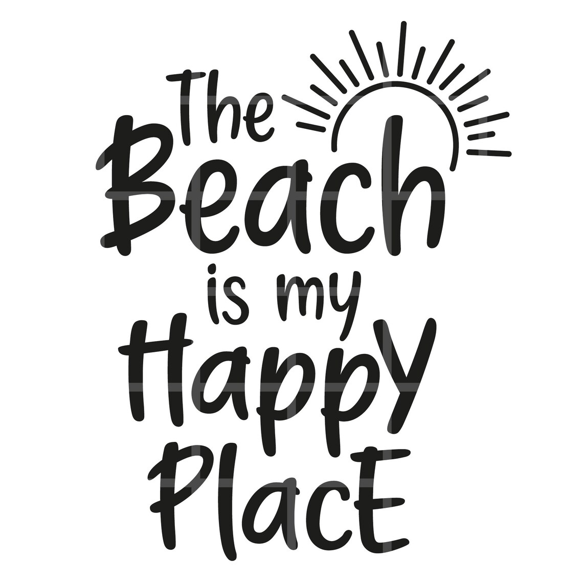 The Beach is My Happy Place Svg Png Cut Files Beach Svg Etsy Ireland