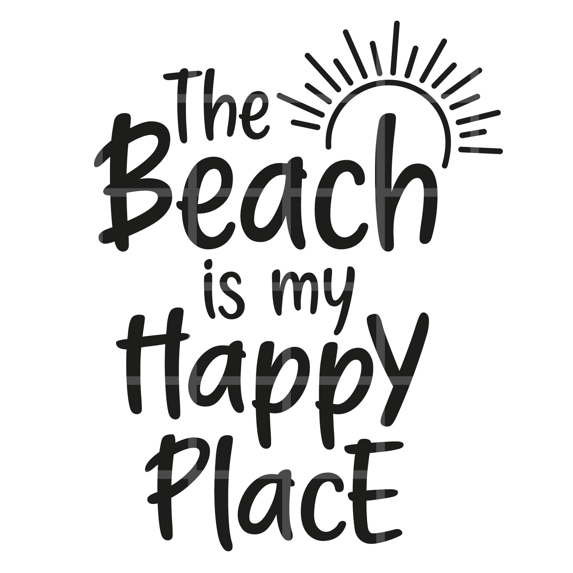 The Beach is My Happy Place Svg Png Cut Files Beach Svg Etsy Ireland