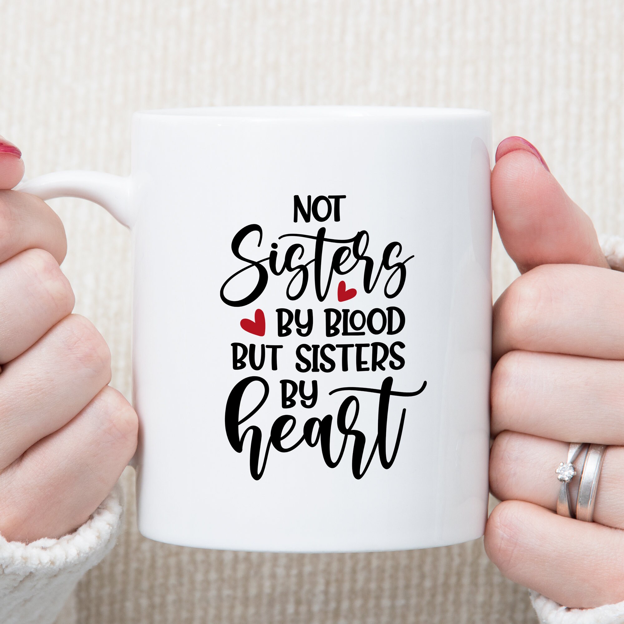 Not Sisters By Blood But Sisters By Heart, Magnet, Sisters By