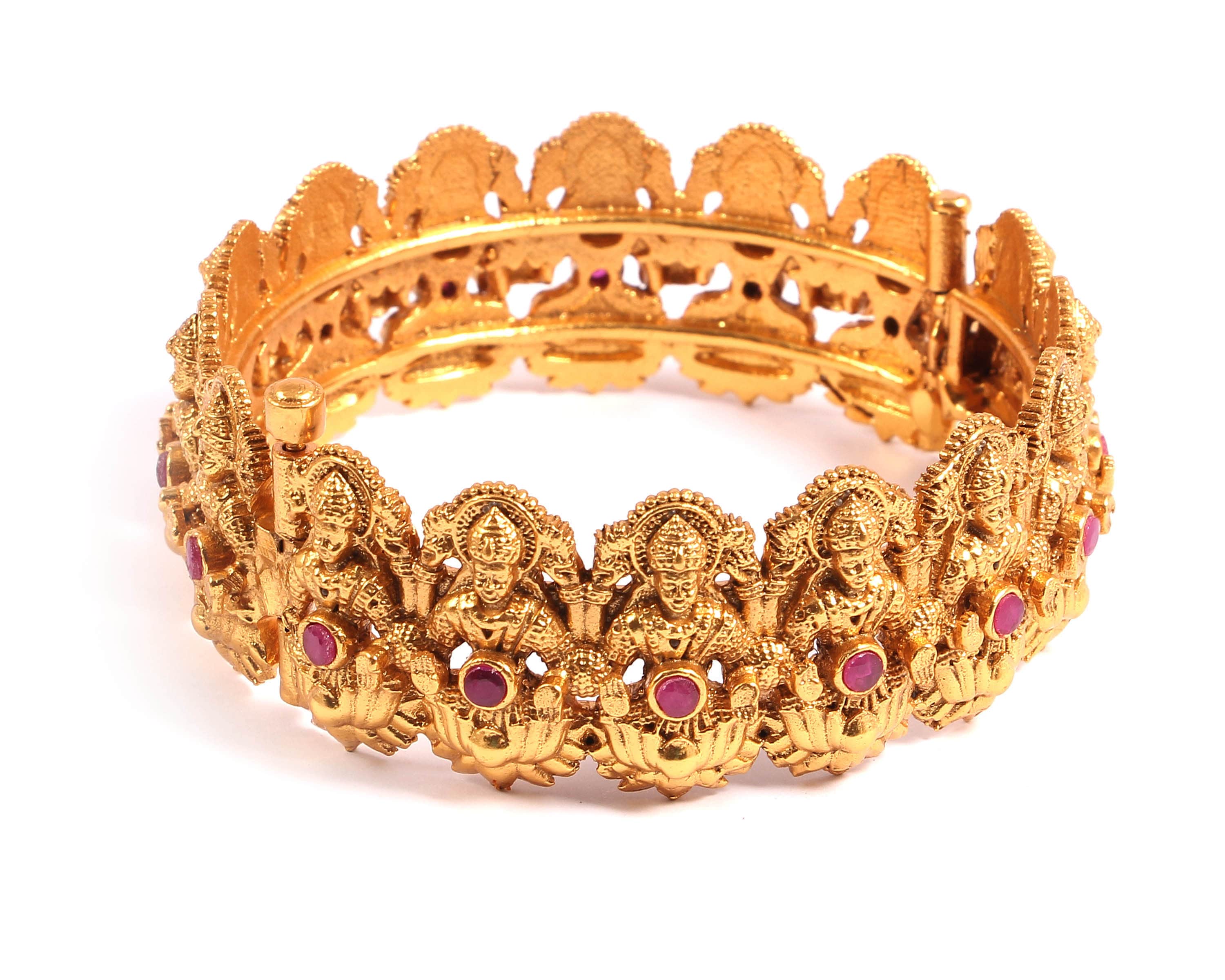 Gold Kada Bangle Temple Jewelry Indian Jewelry Kada Etsy