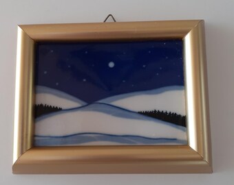 1972 PORSGRUND NORWAY K.Galaaen 陶板 1970s Vintage Konrad Galaaen Porsgrund Porcelain Wall Relief