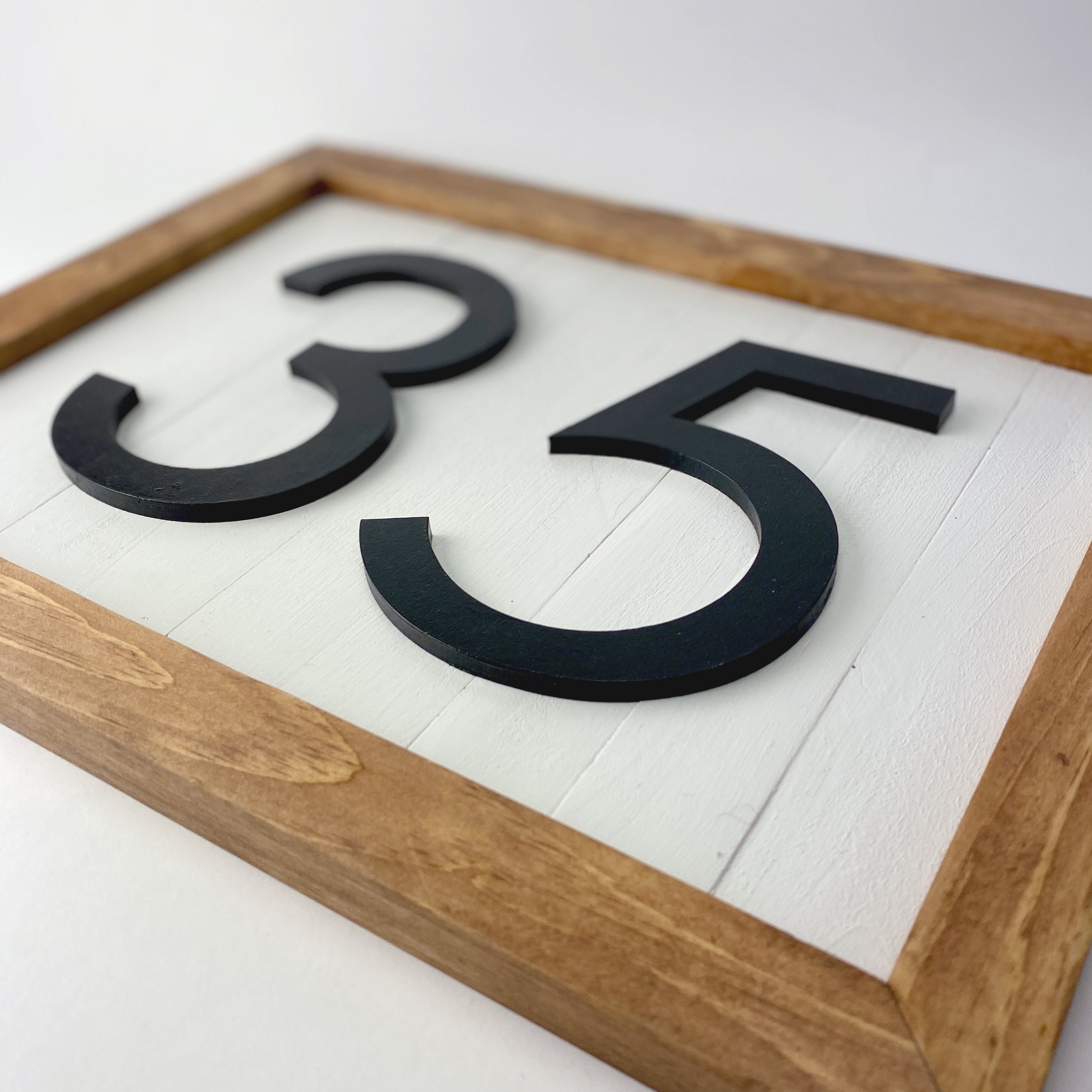 Custom Reclaimed Wood House Number Etsy