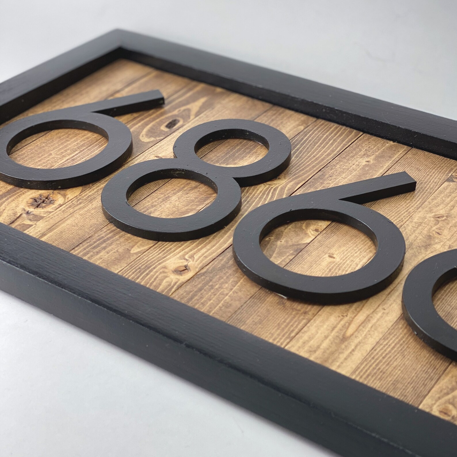 Custom Reclaimed Wood House Number Etsy