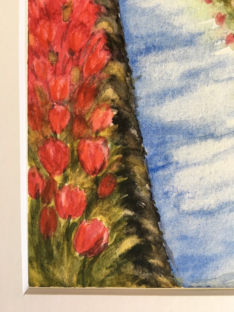 Tulip Farm Watercolor