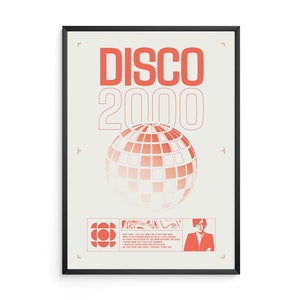 Poster Pulp Disco 2000. Britpop 90s