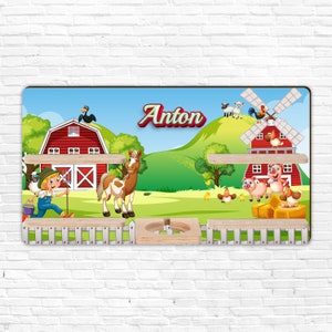 Tonie shelf - farm, animals, cows - children&#39;s room shelf for Tonie figures / Tonies