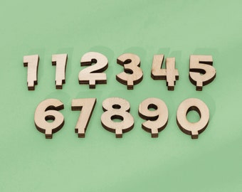 Juego de números: números de repuesto para corona de cumpleaños