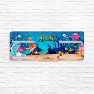 Tonie shelf - mermaid - customizable - Arielle - shelf for children&#39;s room for Tonie figures / Tonies