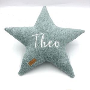 Star cushion terry cloth with name 20 different colors image 8