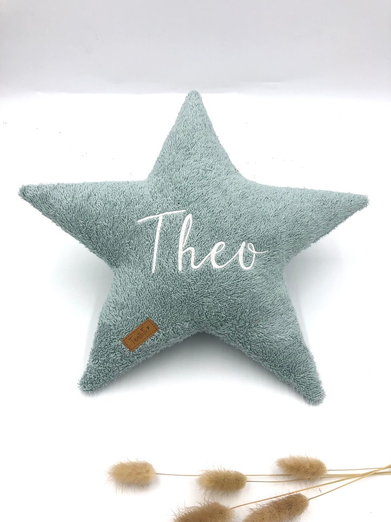 Star cushion terry cloth with name 20 different colors image 8