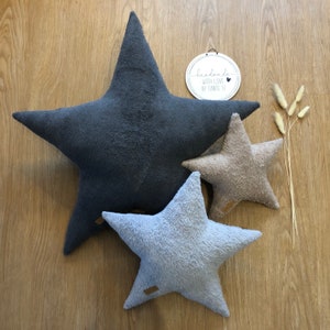 Star cushion terry cloth with name 20 different colors image 2